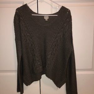 Converse Gray Long sleeve V-neck